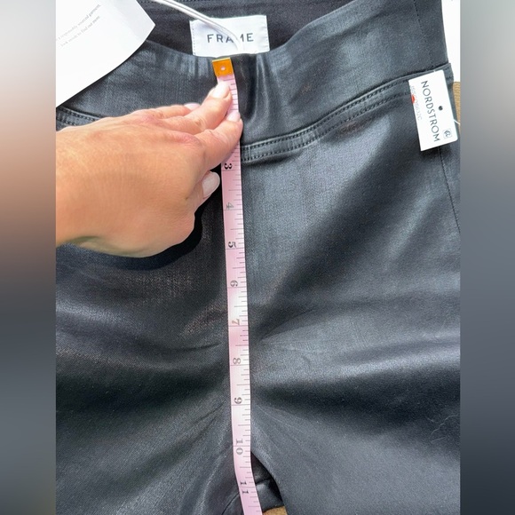 Frame Women’s The Jetset Skinny Crop Pants  in Sheer Noir/ Black size 0 NWT - Picture 6 of 8